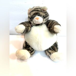 Unipak Grey Tabby CAT PLUMPEE Plush Toy 9"